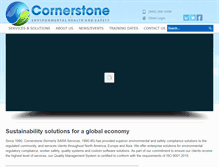 Tablet Screenshot of corner-enviro.com